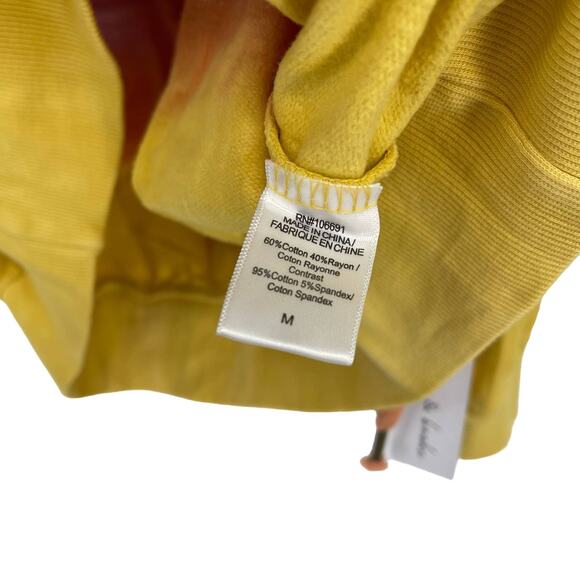 Young Fabulous & Broke Tie Dye Hoodie Sweatershirt Medium Orange Pink Yellow NWT - Picture 5 of 6